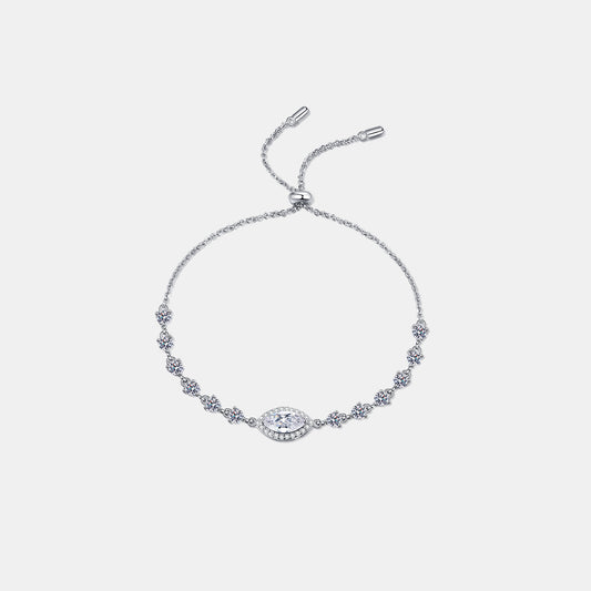 1 Carat Moissanite 925 Sterling Silver Bracelet - Luxe4Everyday White / One Size Bracelet