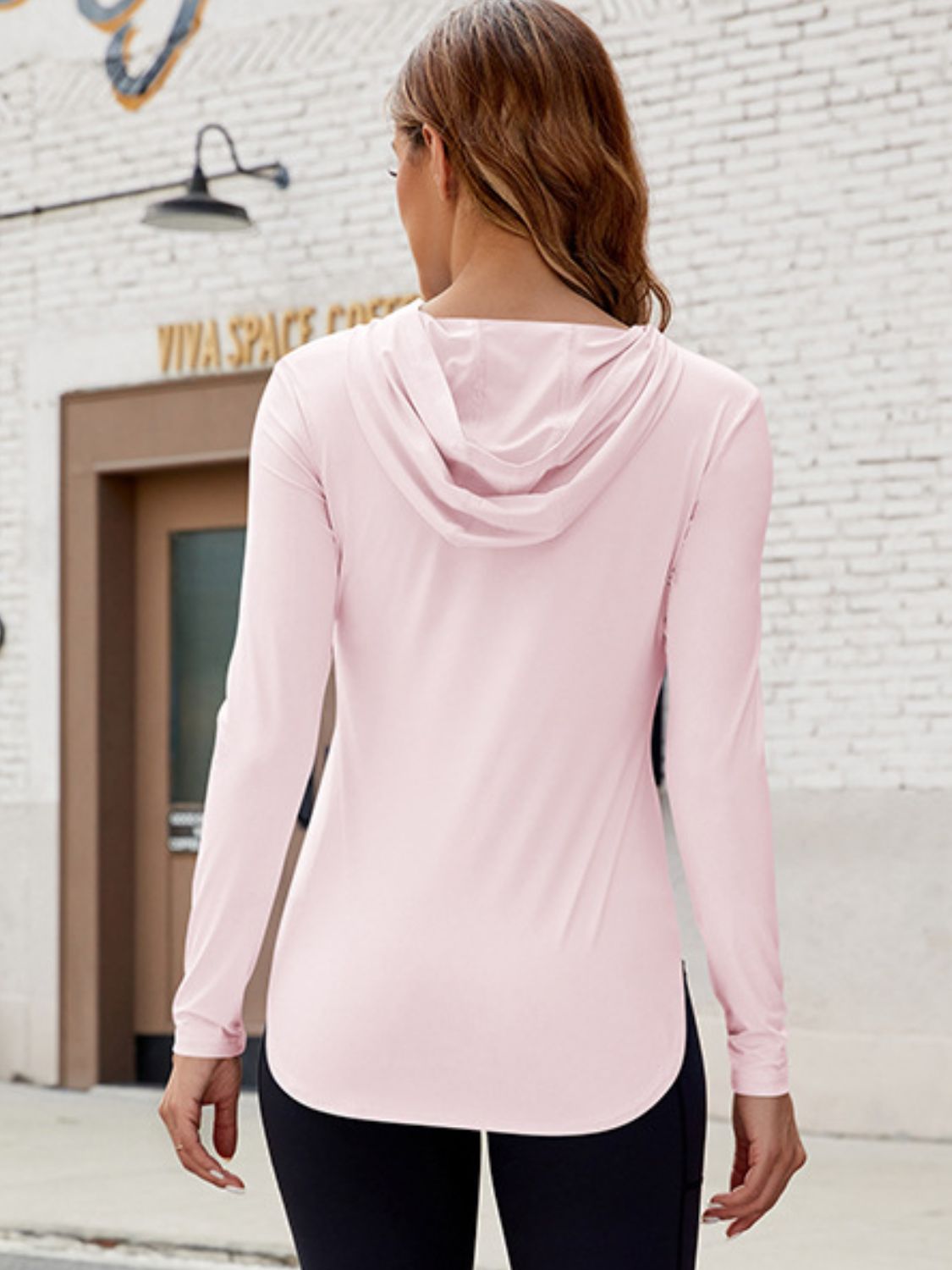 Long Sleeve Hooded Active Top - Luxe4Everyday Activewear