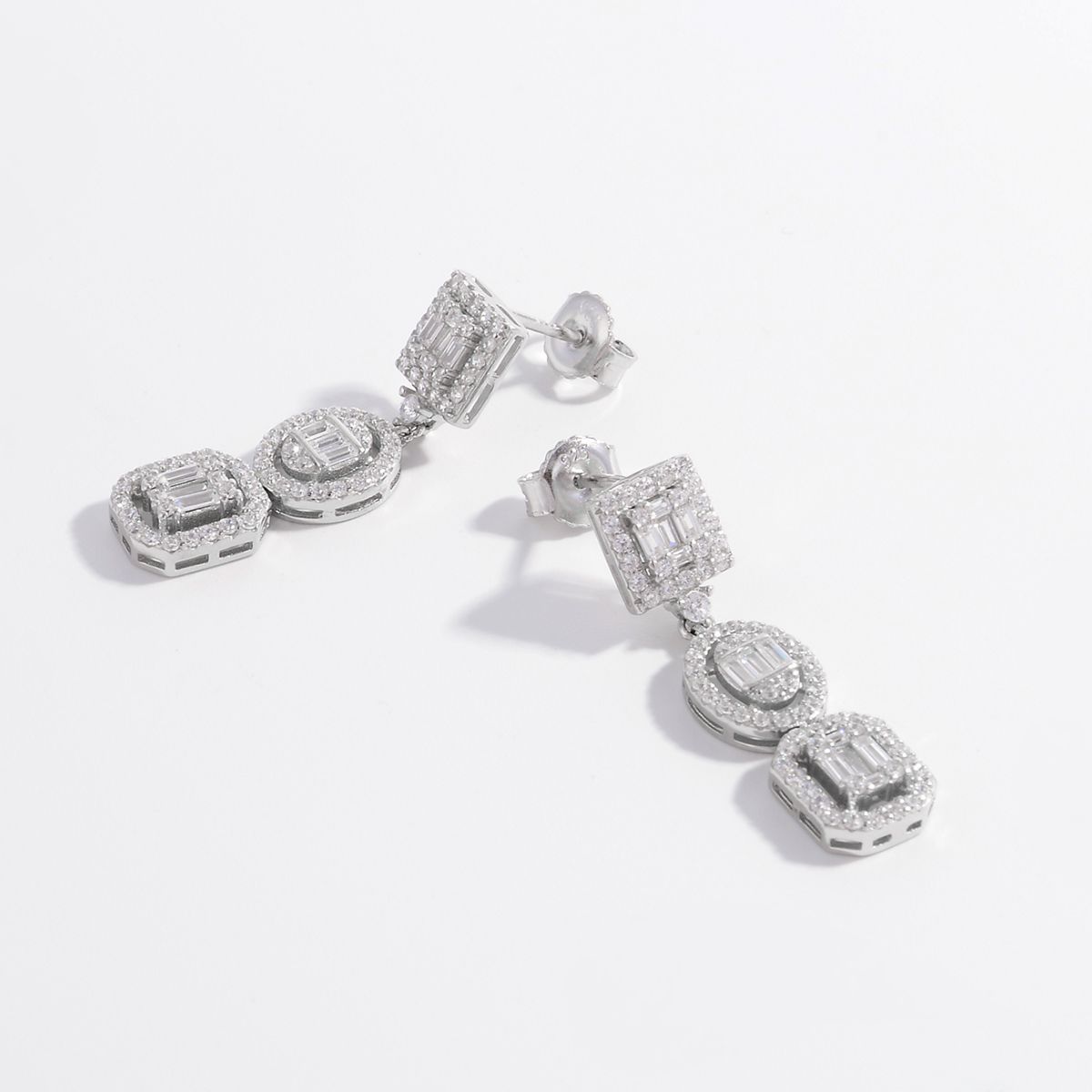 925 Sterling Silver Inlaid Zircon Earrings - Luxe4Everyday Earrings