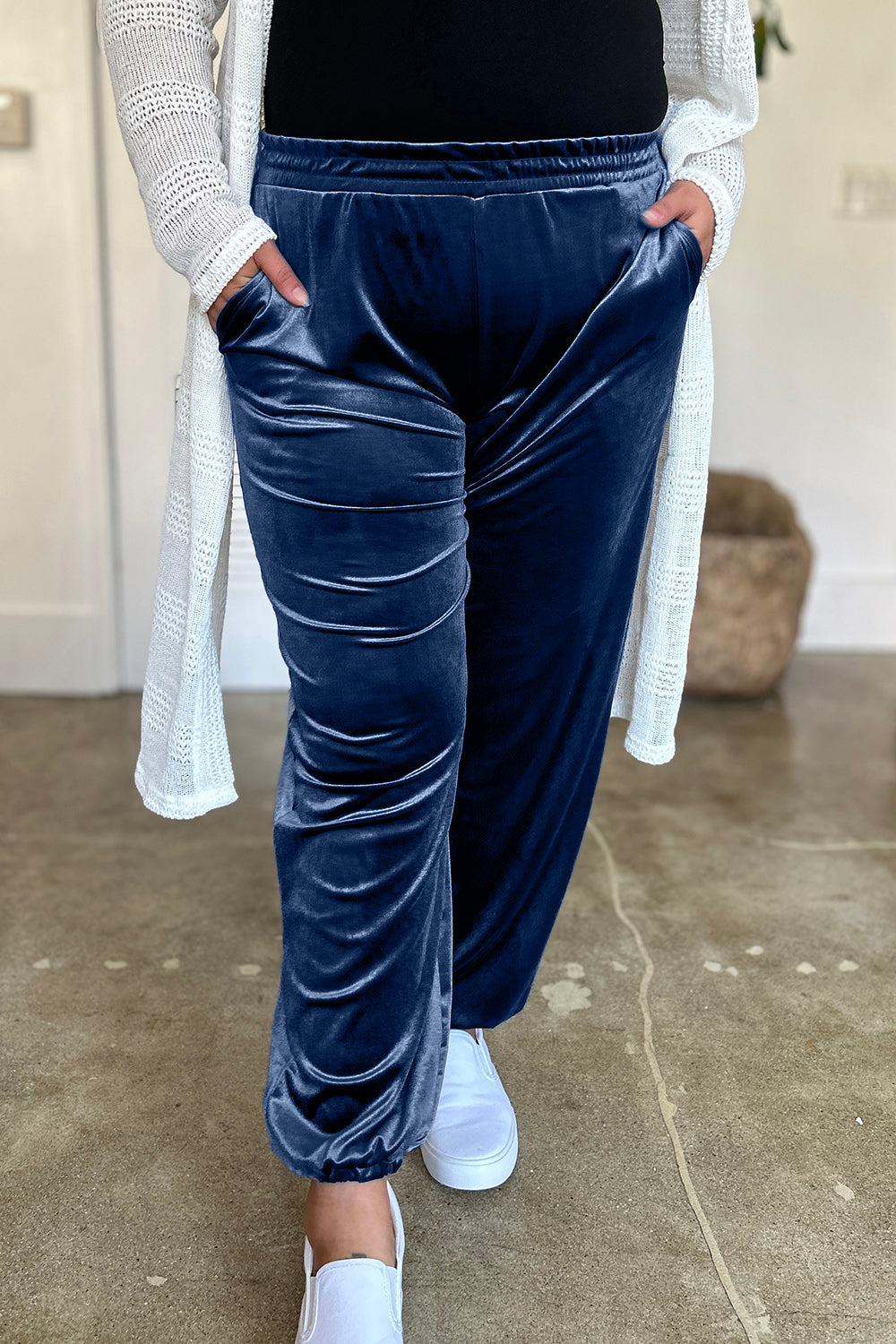 FAM-FAM Pocketed Elastic Waist Joggers - Luxe4Everyday Pants