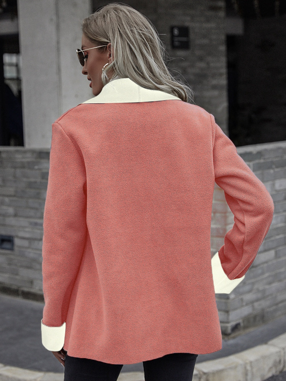 Open Front Long Sleeve Jacket - Luxe4Everyday Coat