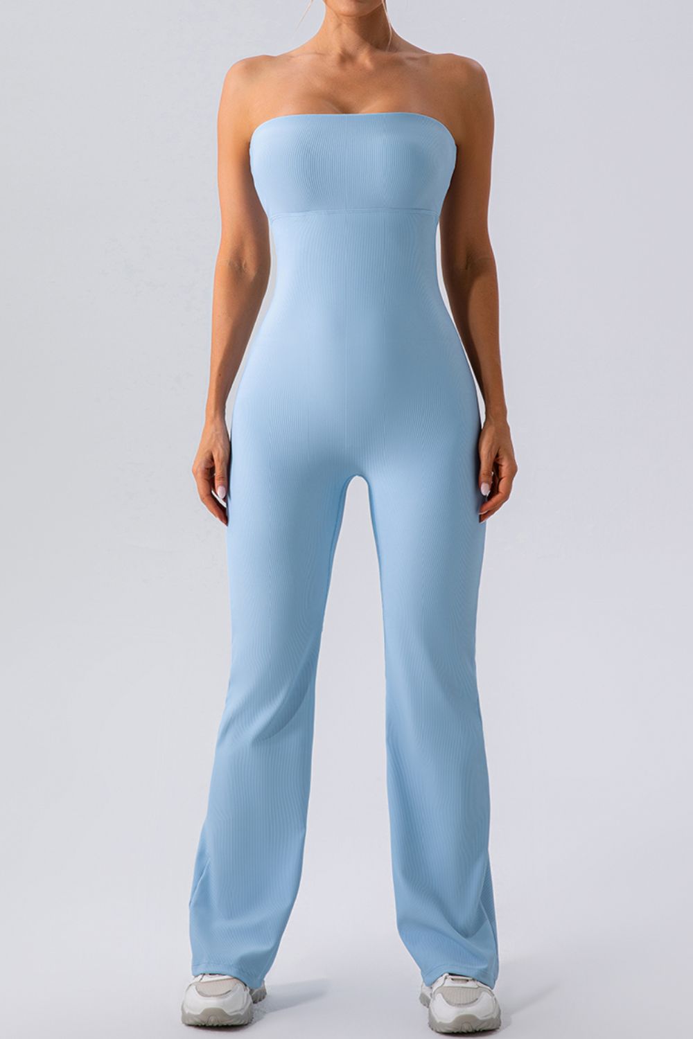 Sleeveless Straight Active Jumpsuit - Luxe4Everyday Light Blue / S Activewear