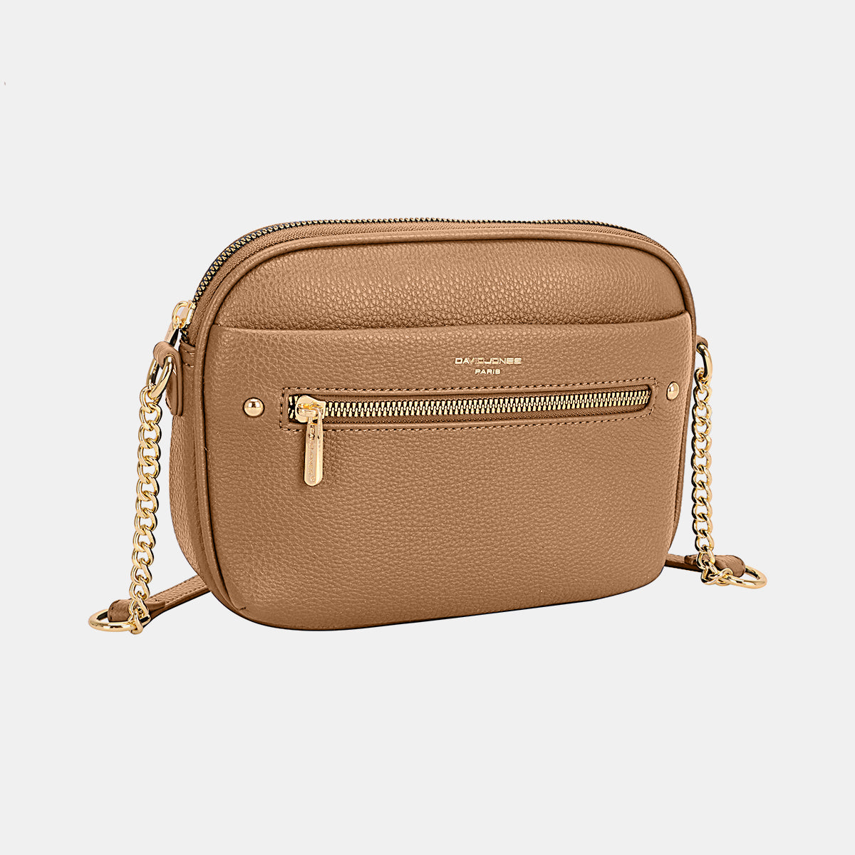 David Jones Chain Detail Small Crossbody Bag - Luxe4Everyday D.Camel / One Size Crossbody Bag