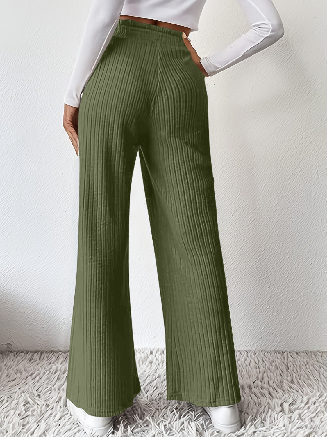 Ribbed High Waist Pants - Luxe4Everyday Pants