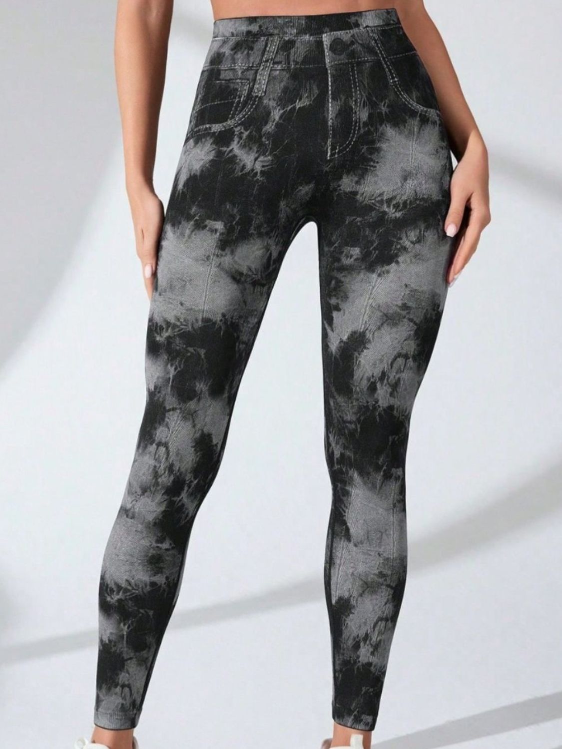 Tie-Dye High Waist Active Leggings - Luxe4Everyday Black / S activewear