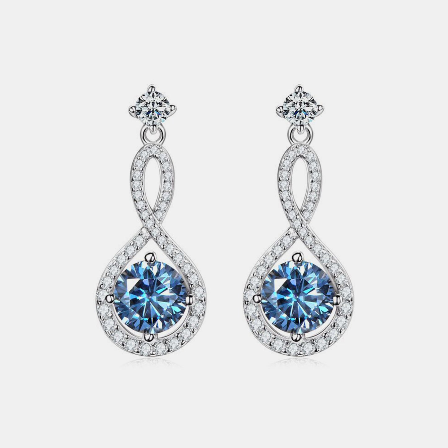 1 Carat Moissanite 925 Sterling Silver Earrings - Luxe4Everyday Earrings