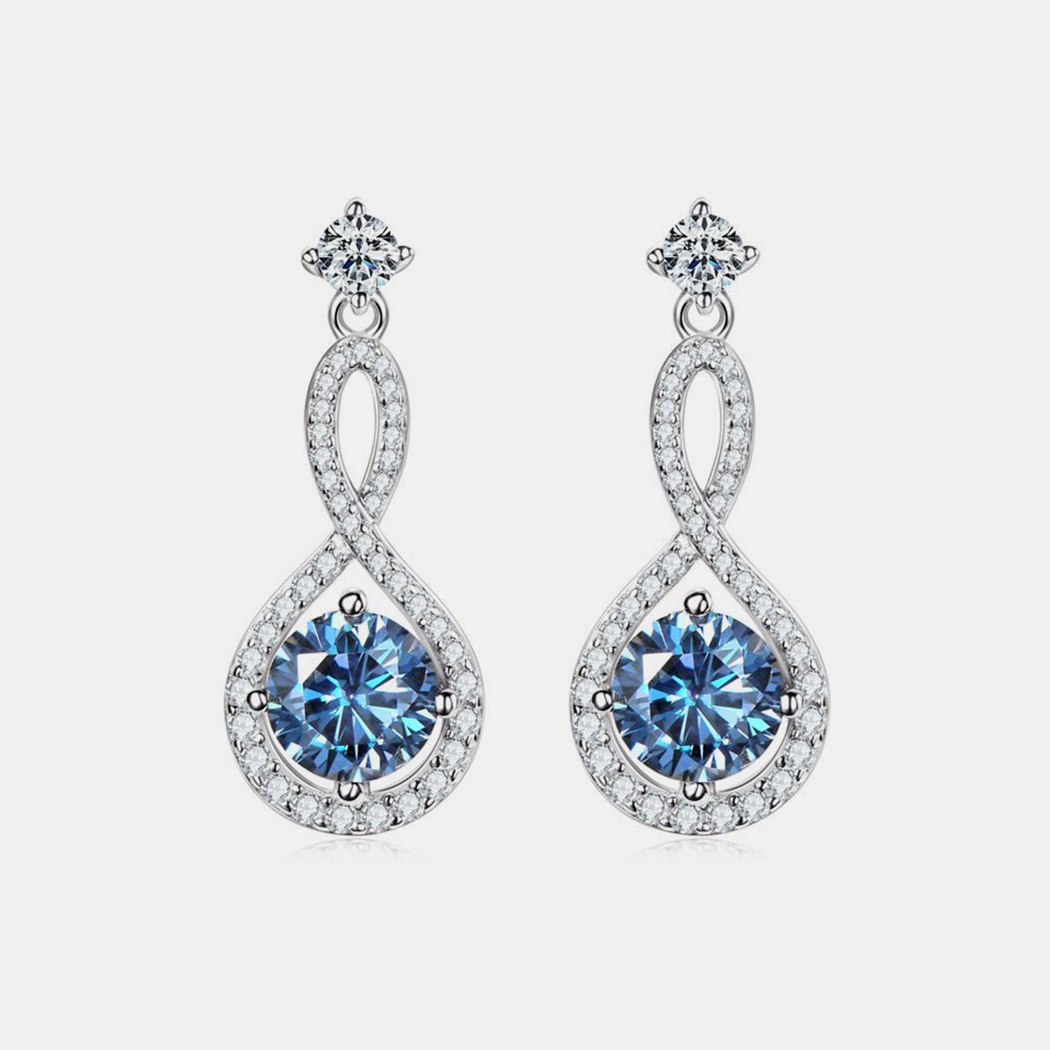 1 Carat Moissanite 925 Sterling Silver Earrings - Luxe4Everyday Earrings