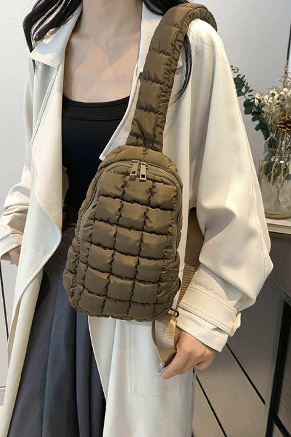 Quilted Nylon Crossbody Bag - Luxe4Everyday Bags