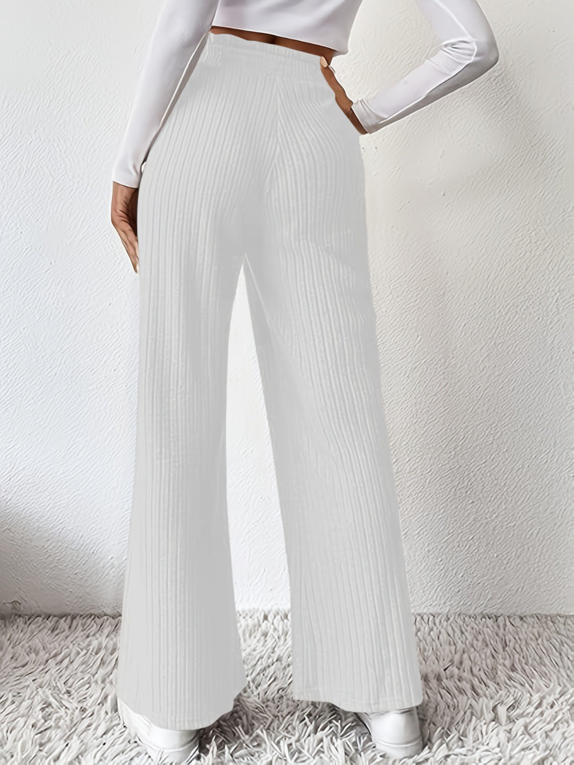 Ribbed High Waist Pants - Luxe4Everyday Pants