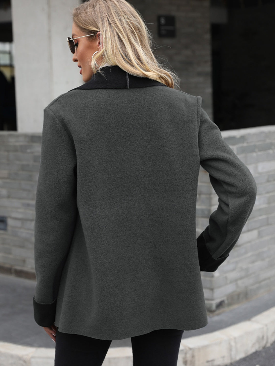 Open Front Long Sleeve Jacket - Luxe4Everyday Coat