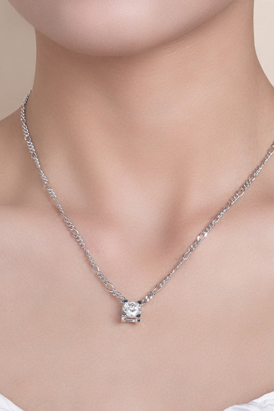 2 Carat Moissanite 925 Sterling Silver Pendant Necklace - Luxe4Everyday Silver / One Size Necklace