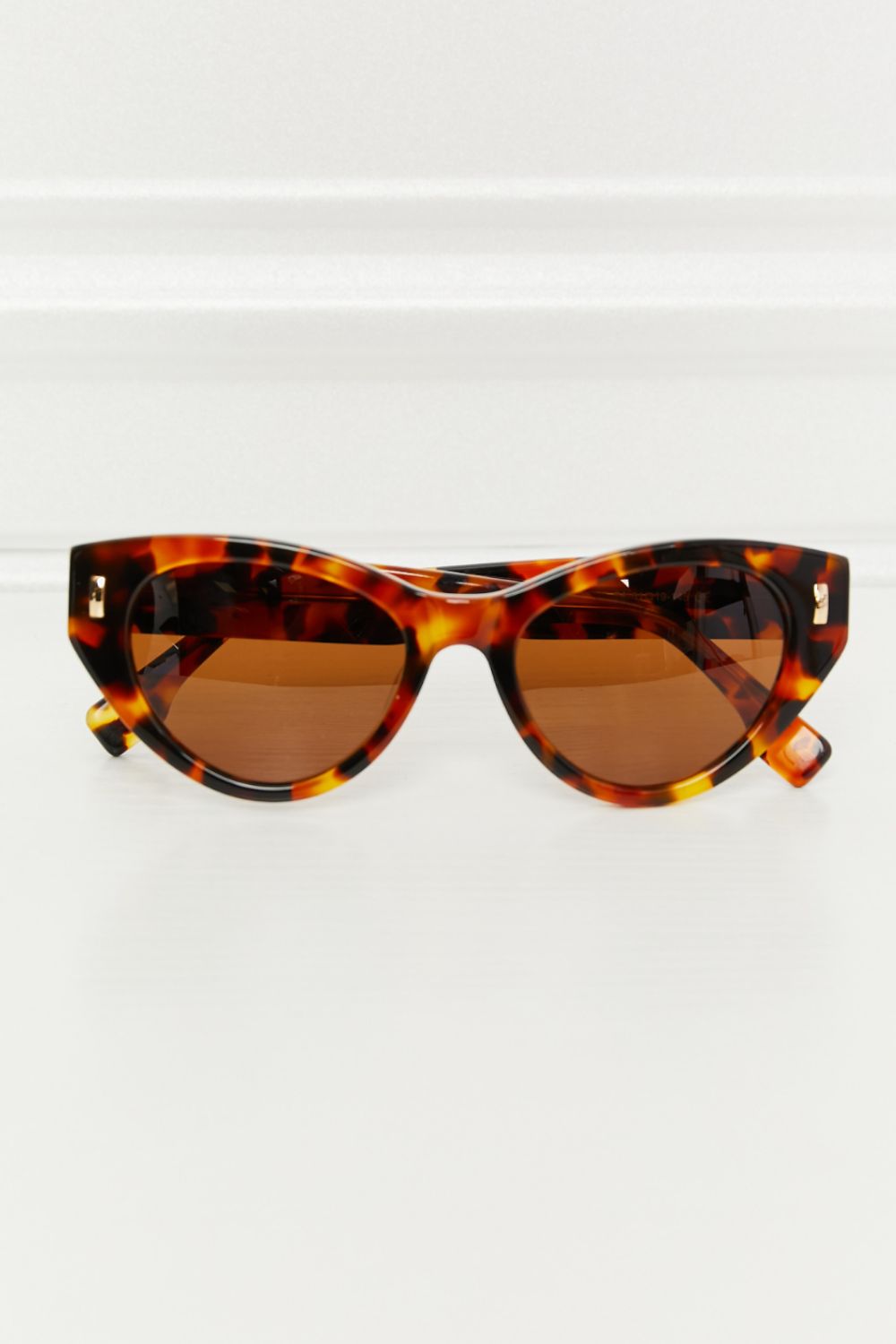 Tortoiseshell Acetate Frame Sunglasses - Luxe4Everyday Tangerine / One Size sunglasses