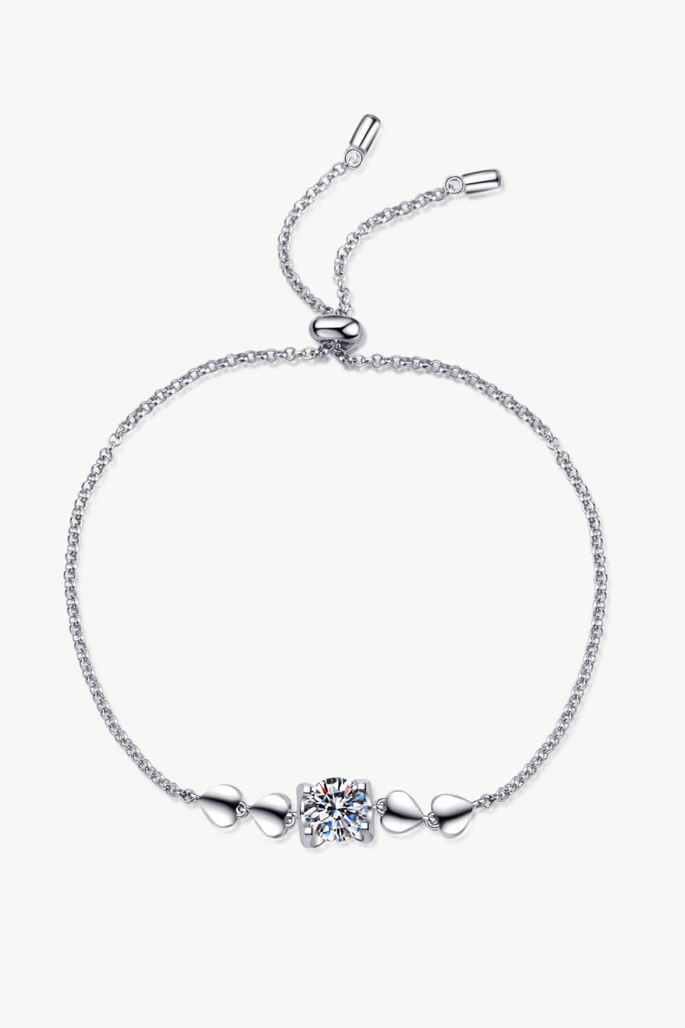 1 Carat Moissanite Heart Bracelet - Luxe4Everyday Bracelet