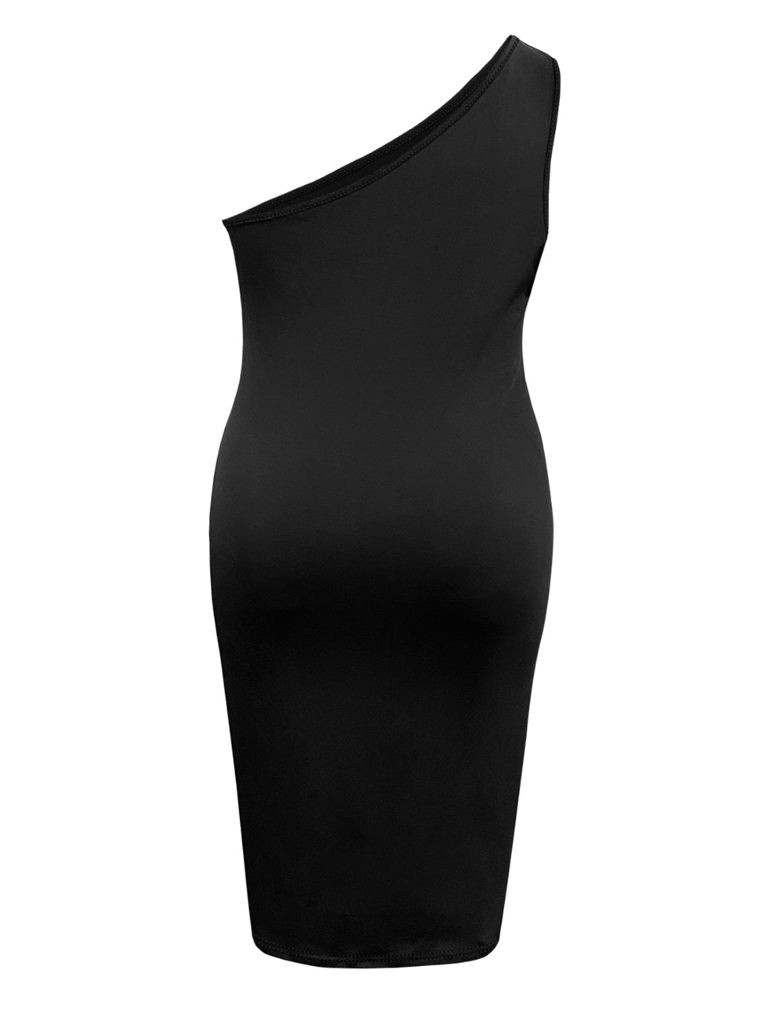 Plus Size Twisted One Shoulder Sleeveless Midi Dress - Luxe4Everyday Black / 1XL Dress