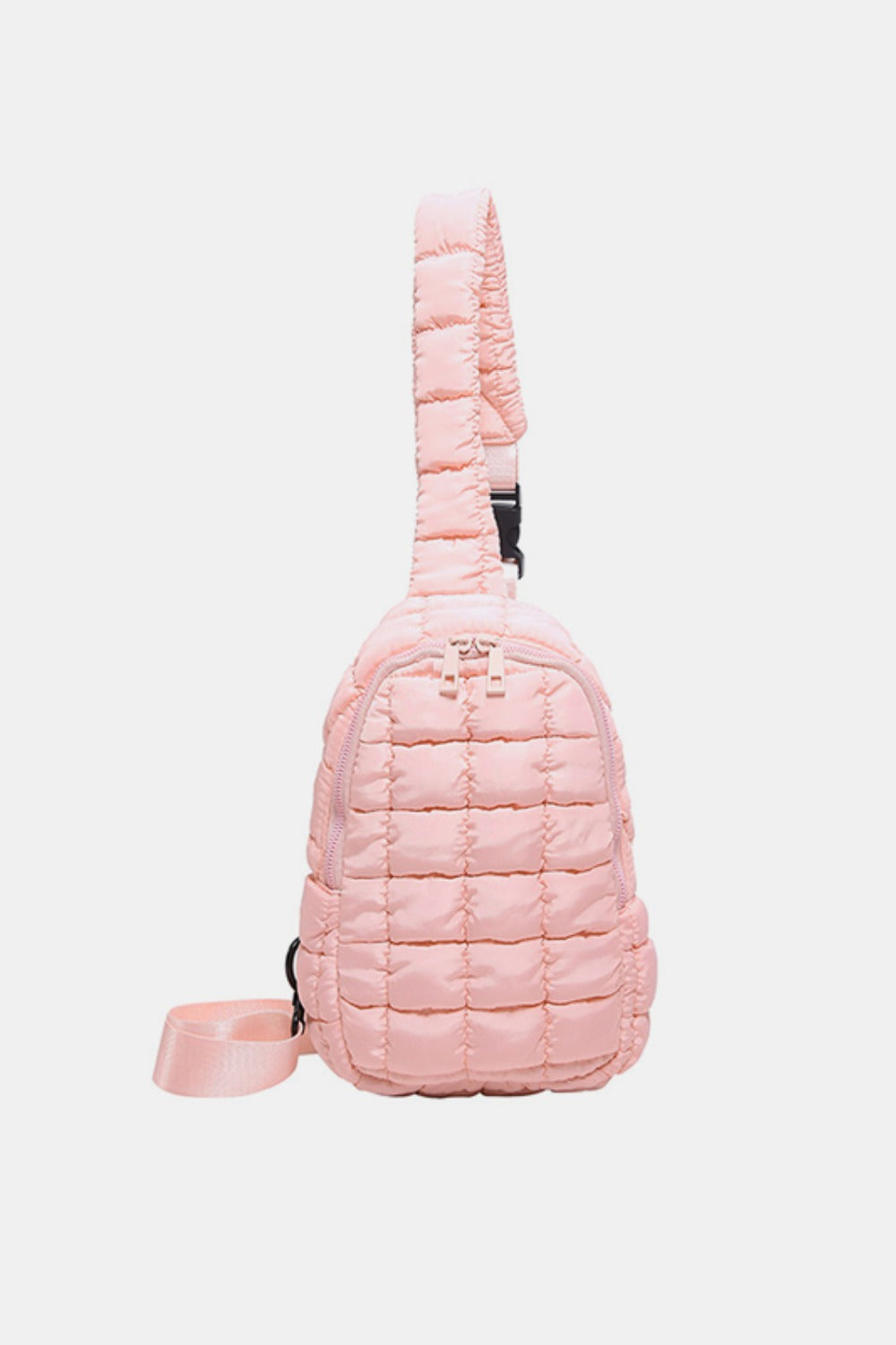 Quilted Nylon Crossbody Bag - Luxe4Everyday Blush Pink / One Size Bags