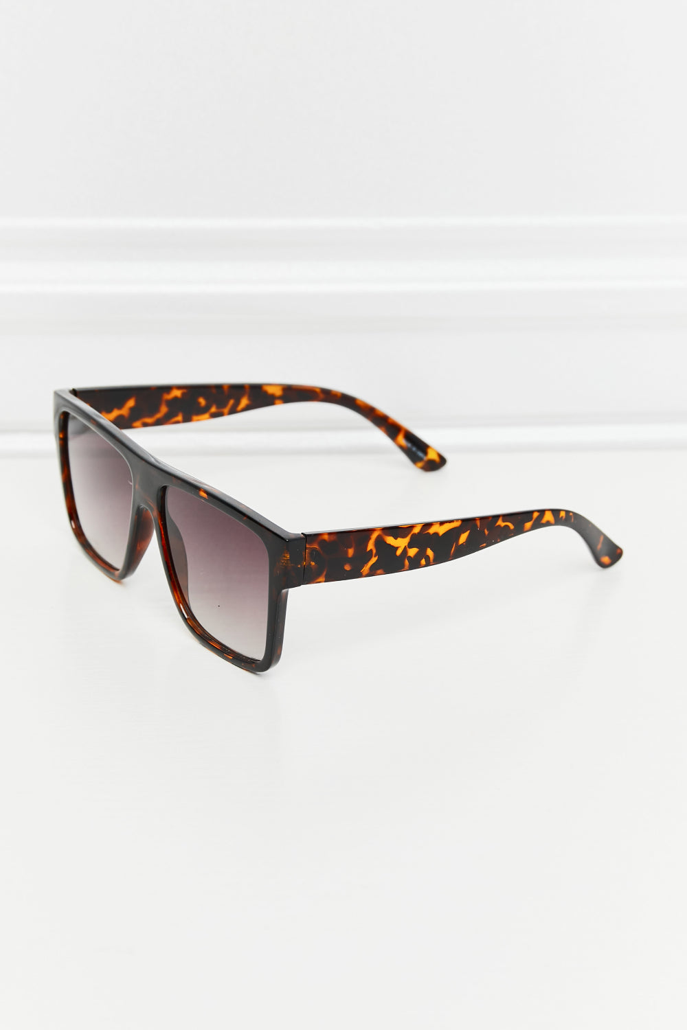 Tortoiseshell Square Full Rim Sunglasses - Luxe4Everyday Tangerine / One Size sunglasses