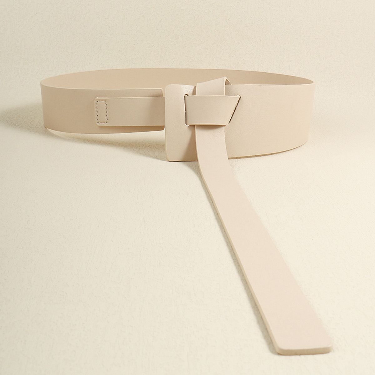 Knot Detail PU Belt - Luxe4Everyday Ivory / One Size Belt