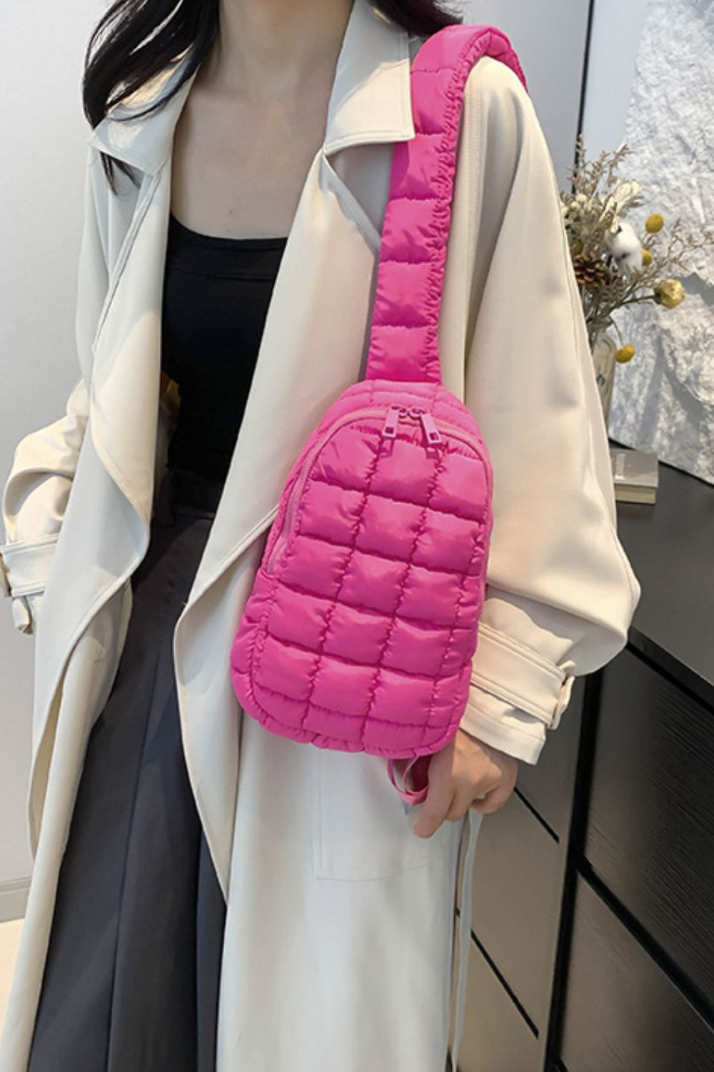 Quilted Nylon Crossbody Bag - Luxe4Everyday Bags