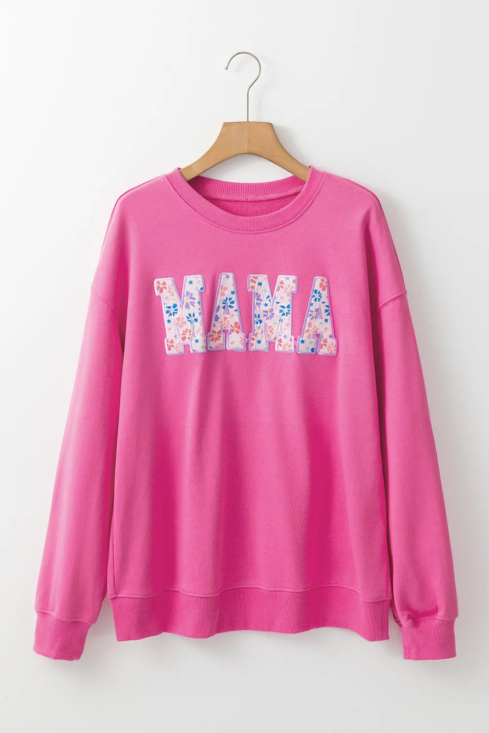 MAMA Round Neck Long Sleeve Sweatshirt - Luxe4Everyday Sweatshirt