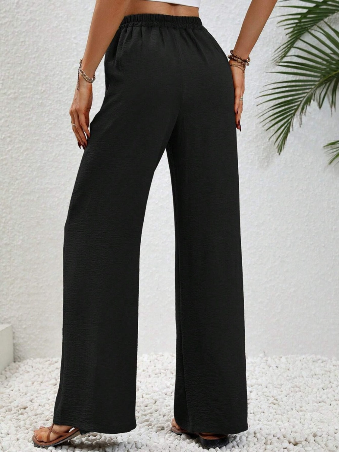 Wide Leg Drawstring Pants - Luxe4Everyday Caramel / S Pants