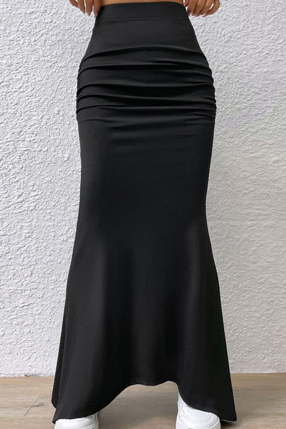 Ruched Maxi Trumpet Skirt - Luxe4Everyday Skirts