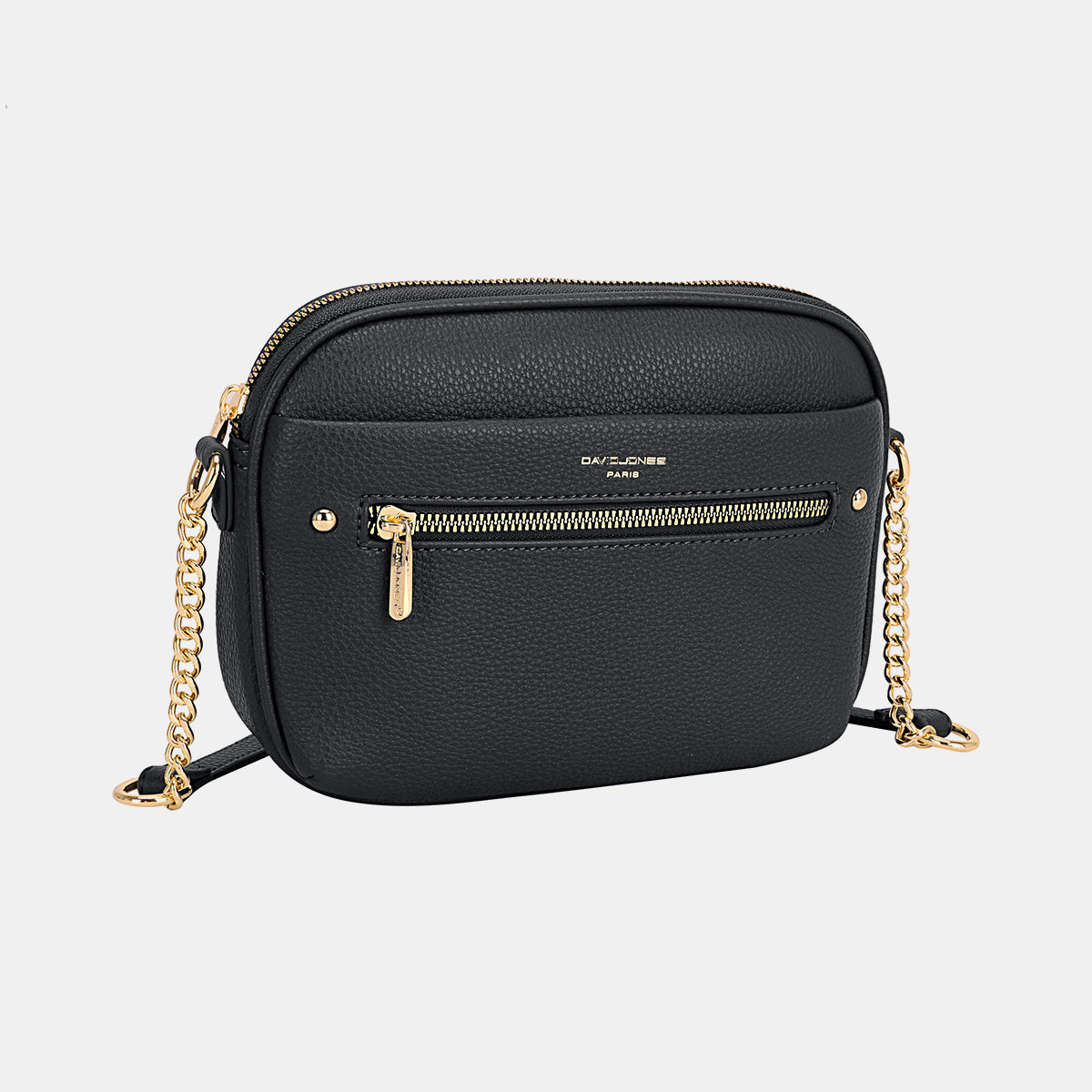 David Jones Chain Detail Small Crossbody Bag - Luxe4Everyday Black / One Size Crossbody Bag