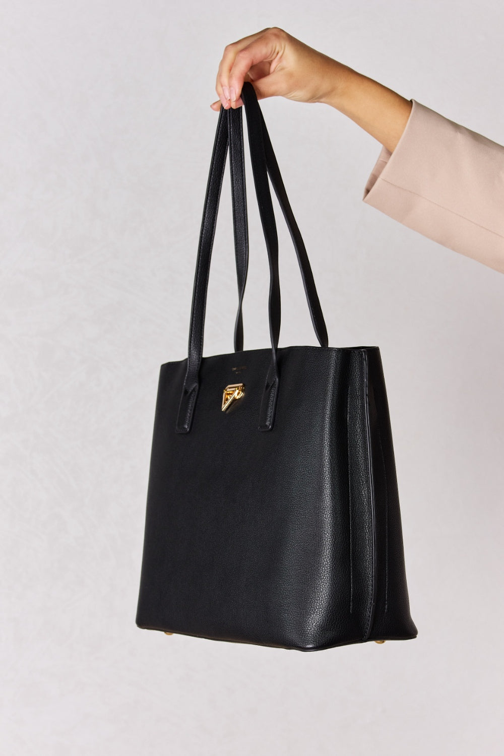 David Jones Katie Work Tote Bag - Luxe4Everyday BLACK / One Size Bags