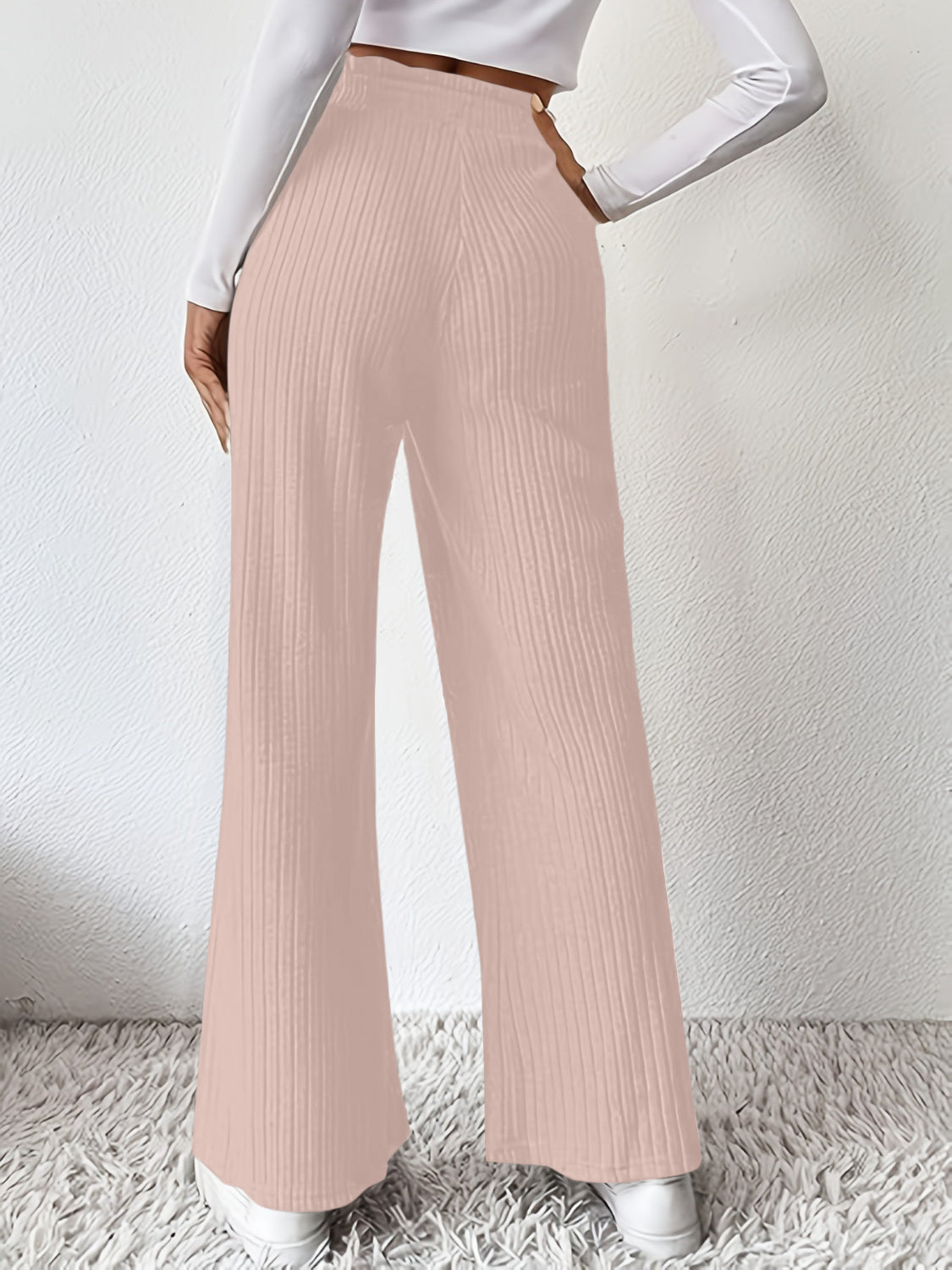 Ribbed High Waist Pants - Luxe4Everyday Pants