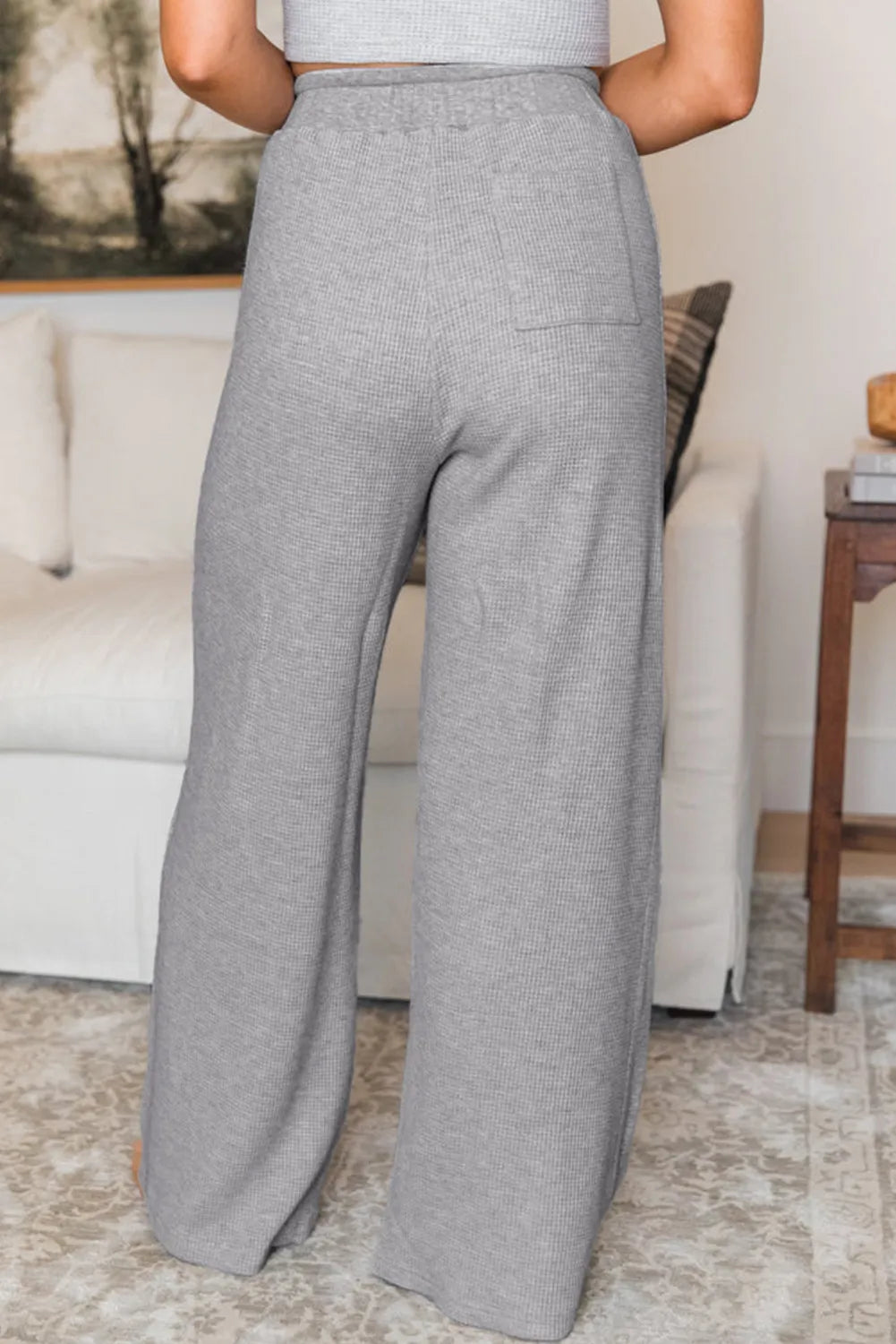 Wide Leg Pants with Pockets - Luxe4Everyday Gray / S Pants