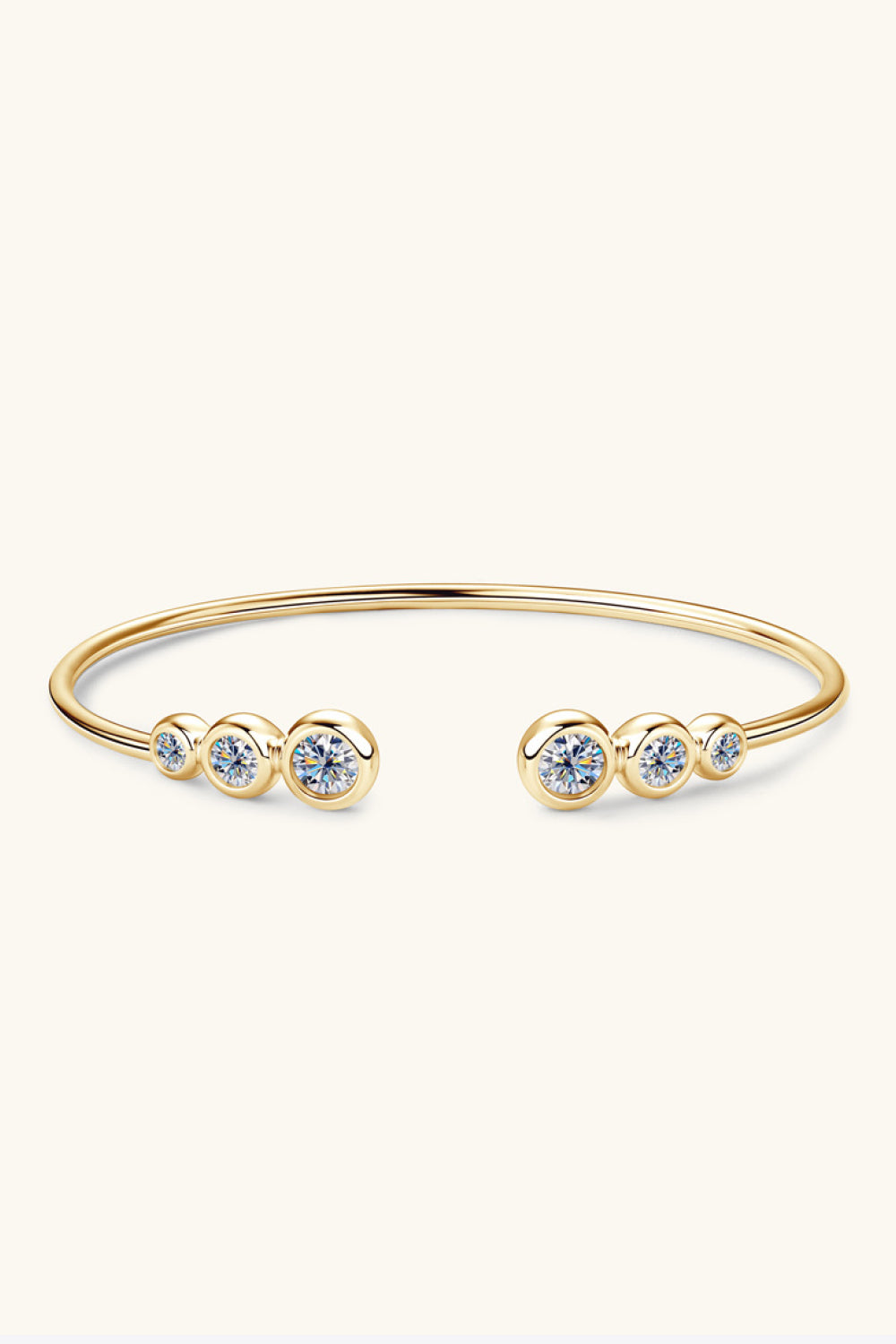 1.8 Carat Moissanite 925 Sterling Silver Bracelet - Luxe4Everyday Gold / One Size Bracelet