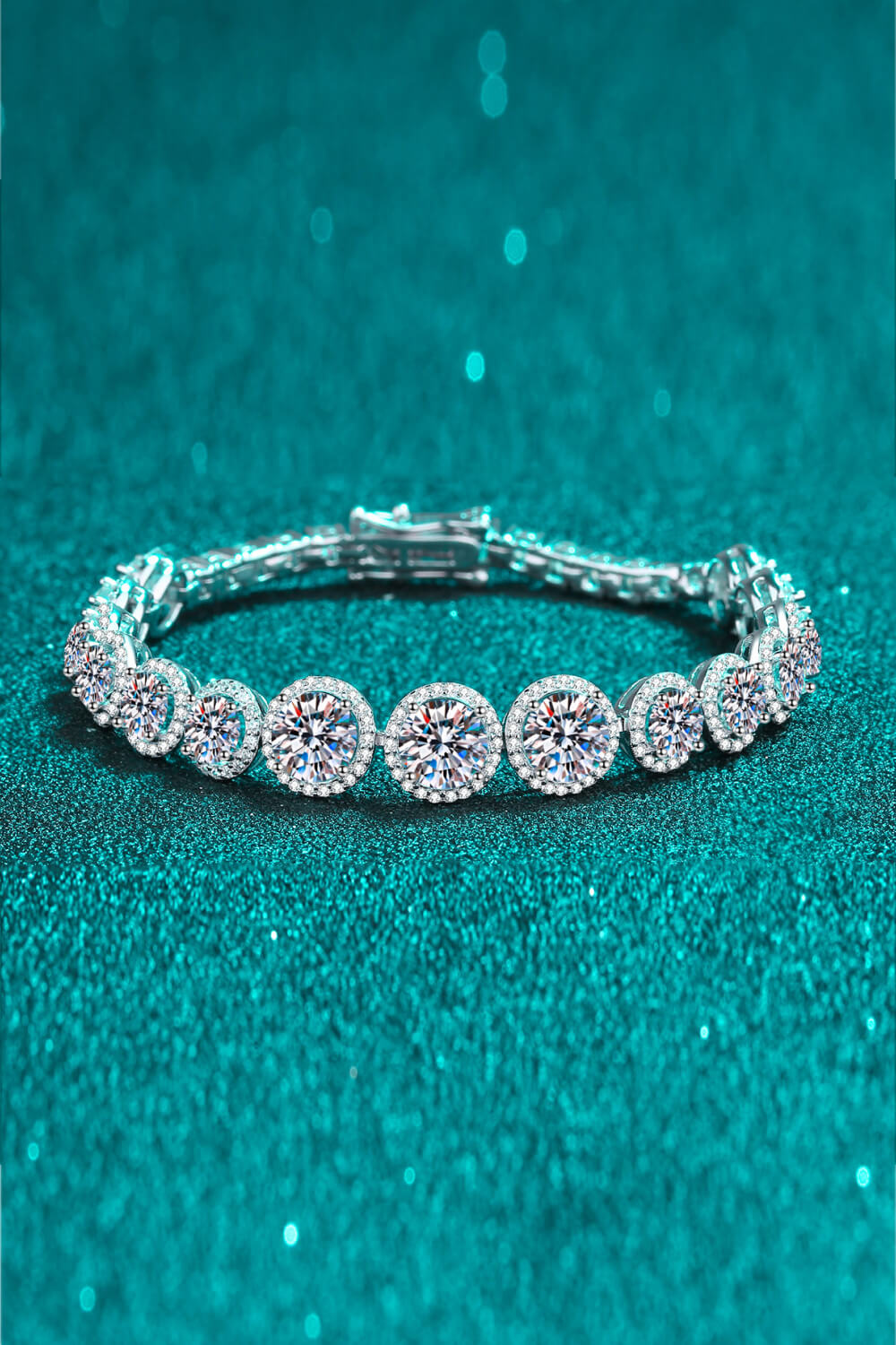 925 Sterling Silver 10.4 Carat Moissanite Bracelet - Luxe4Everyday Bracelet