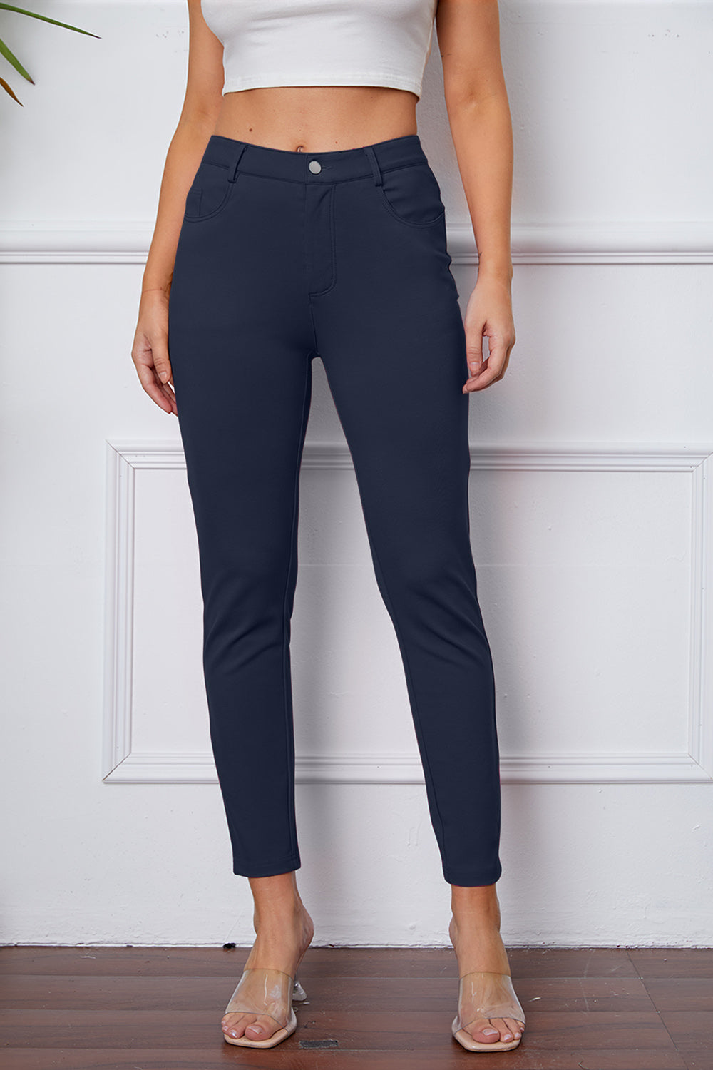 StretchyStitch Pants by Basic Bae - Luxe4Everyday Dark Blue / S Pants