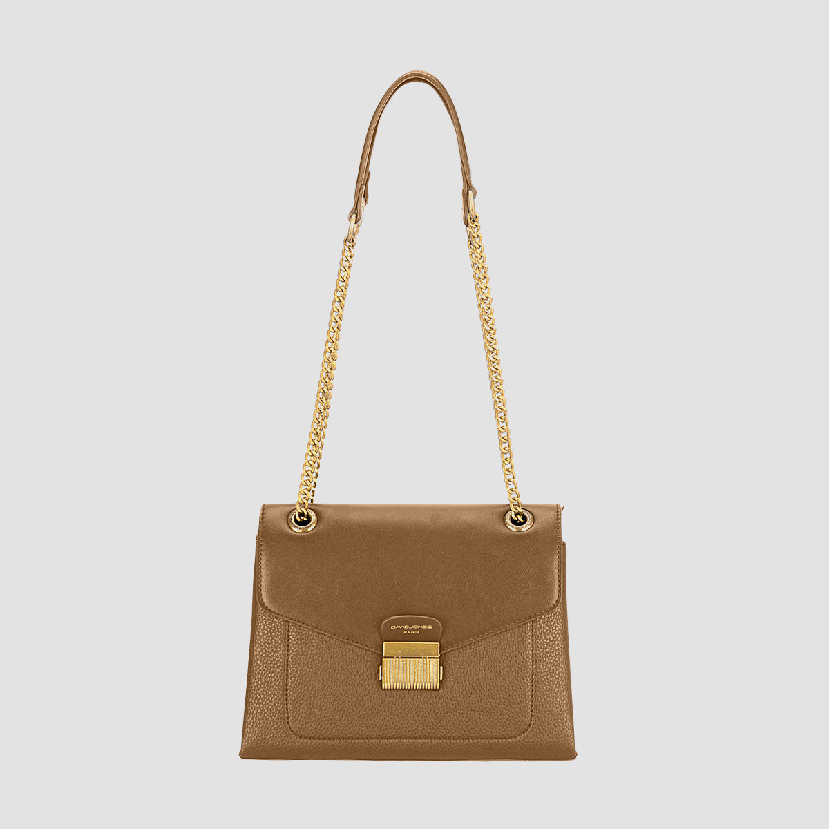 David Jones Chain-Handle Shoulder Bag - Luxe4Everyday Camel / One Size Bags