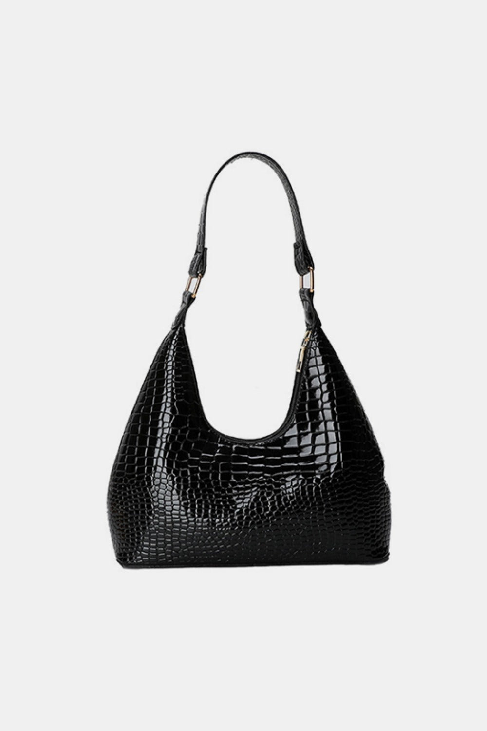 PU Leather Stone Texture Shoulder Bag - Luxe4Everyday Black / One Size Bags