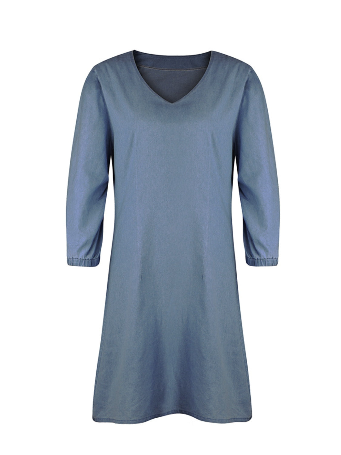 Full Size V-Neck Half Sleeve Dress - Luxe4Everyday Dress