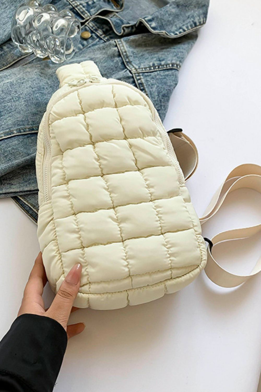 Quilted Nylon Crossbody Bag - Luxe4Everyday Bags