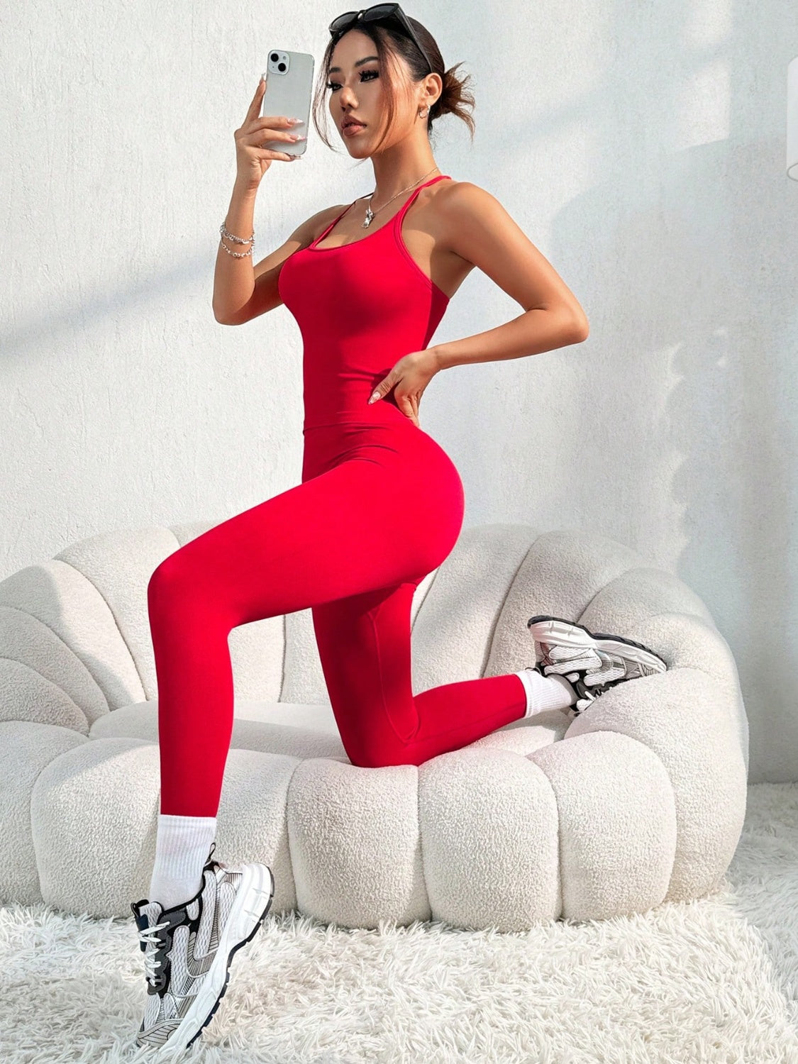 Scoop Neck Top and Pants Active Set - Luxe4Everyday Activewear