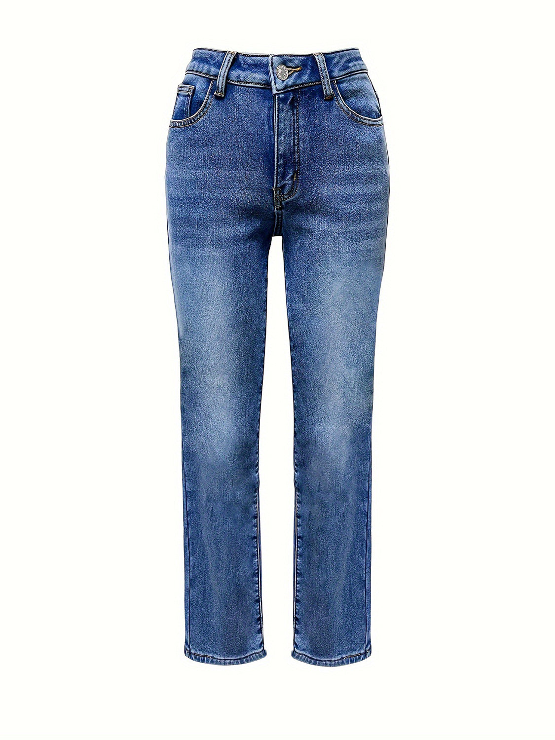 Straight Leg Jeans with Pockets - Luxe4Everyday Medium / XS Jeans