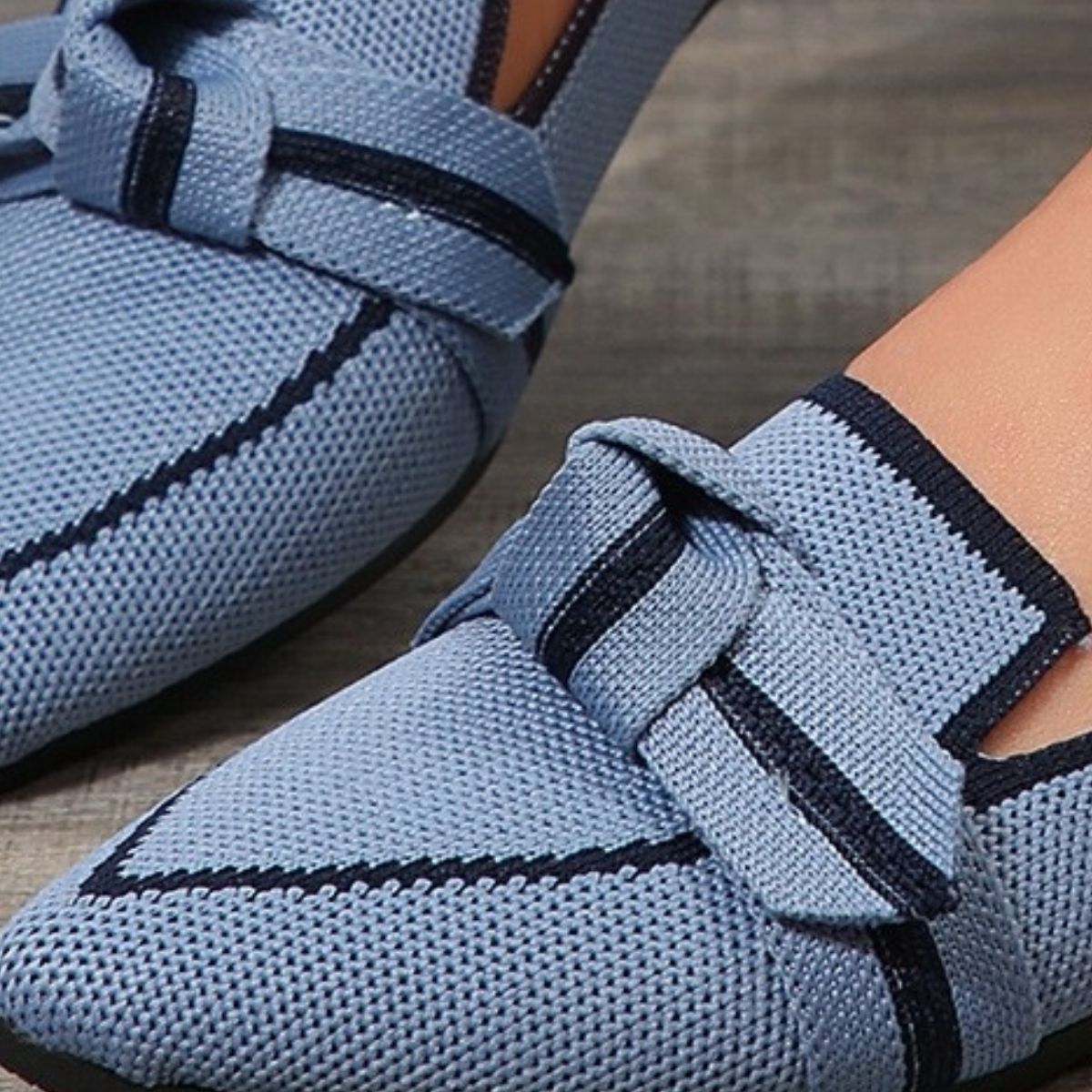 Bow Contrast Trim Point Toe Loafers - Luxe4Everyday Shoes