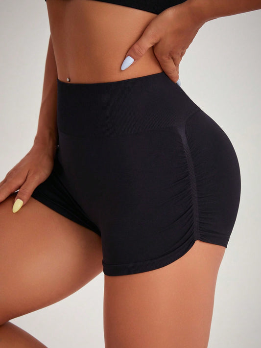 High Waist Active Shorts - Luxe4Everyday Black / S Acivewear