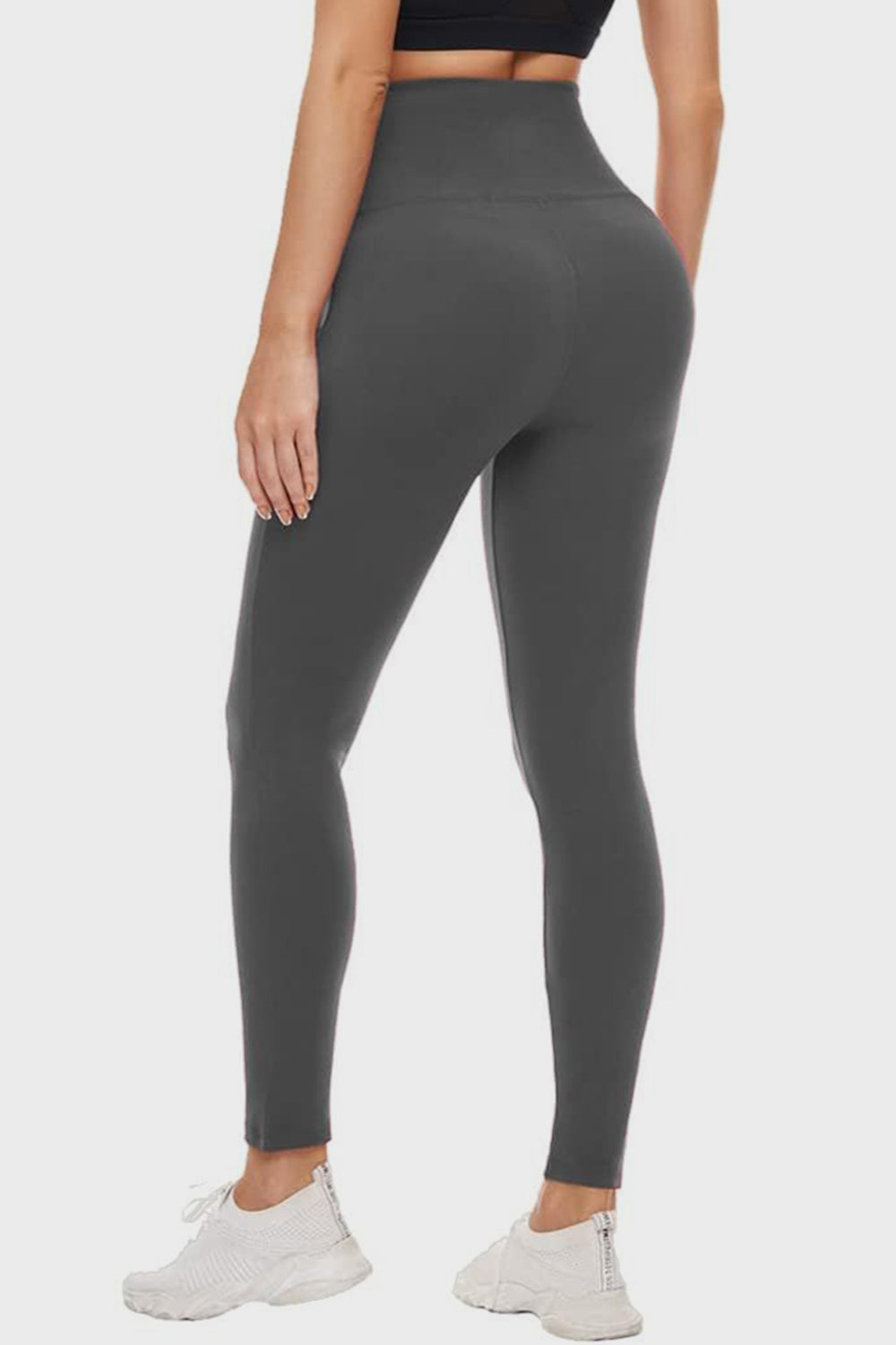 Pocketed High Waist Active Leggings - Luxe4Everyday Dark Gray / S Leggings