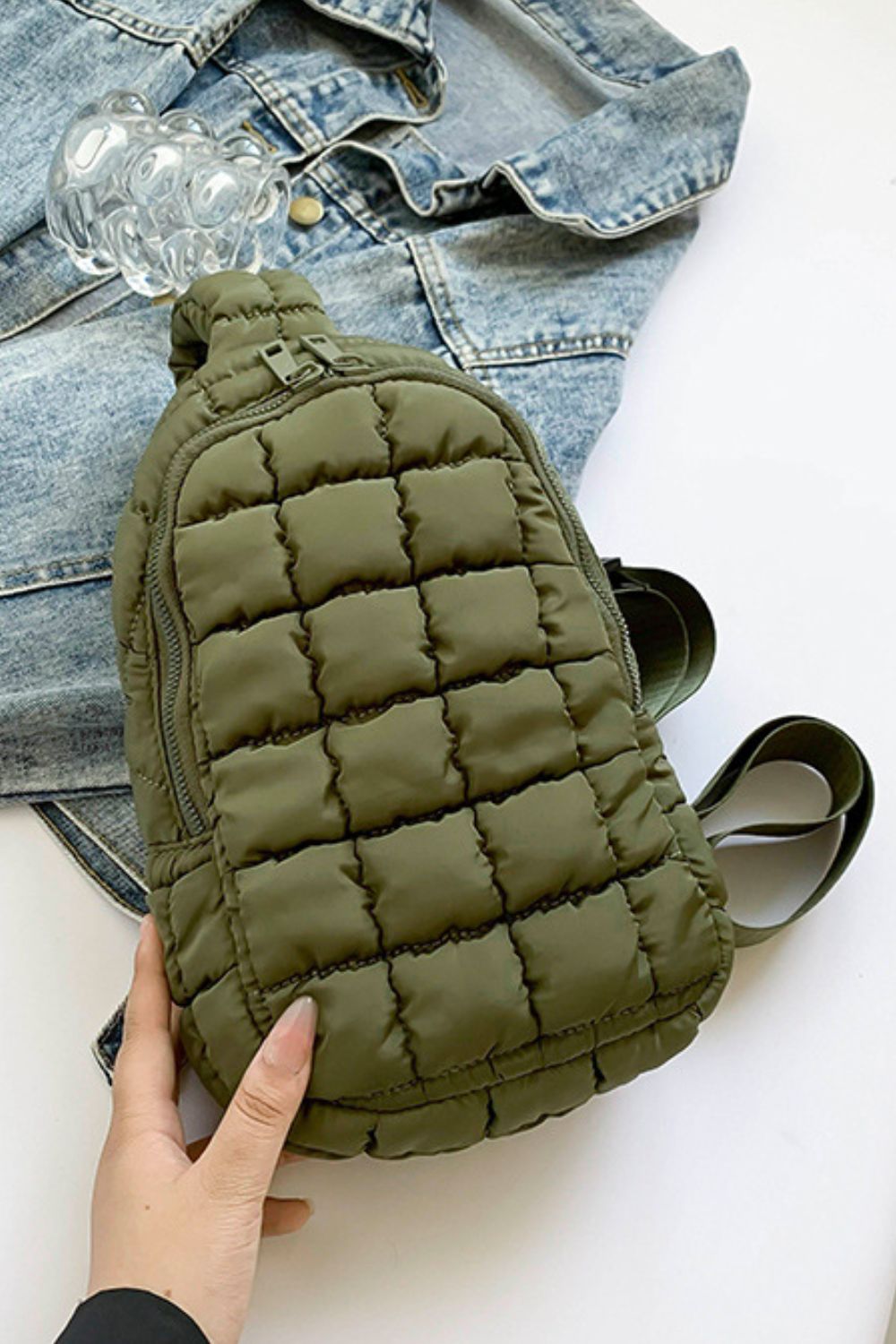 Quilted Nylon Crossbody Bag - Luxe4Everyday Bags