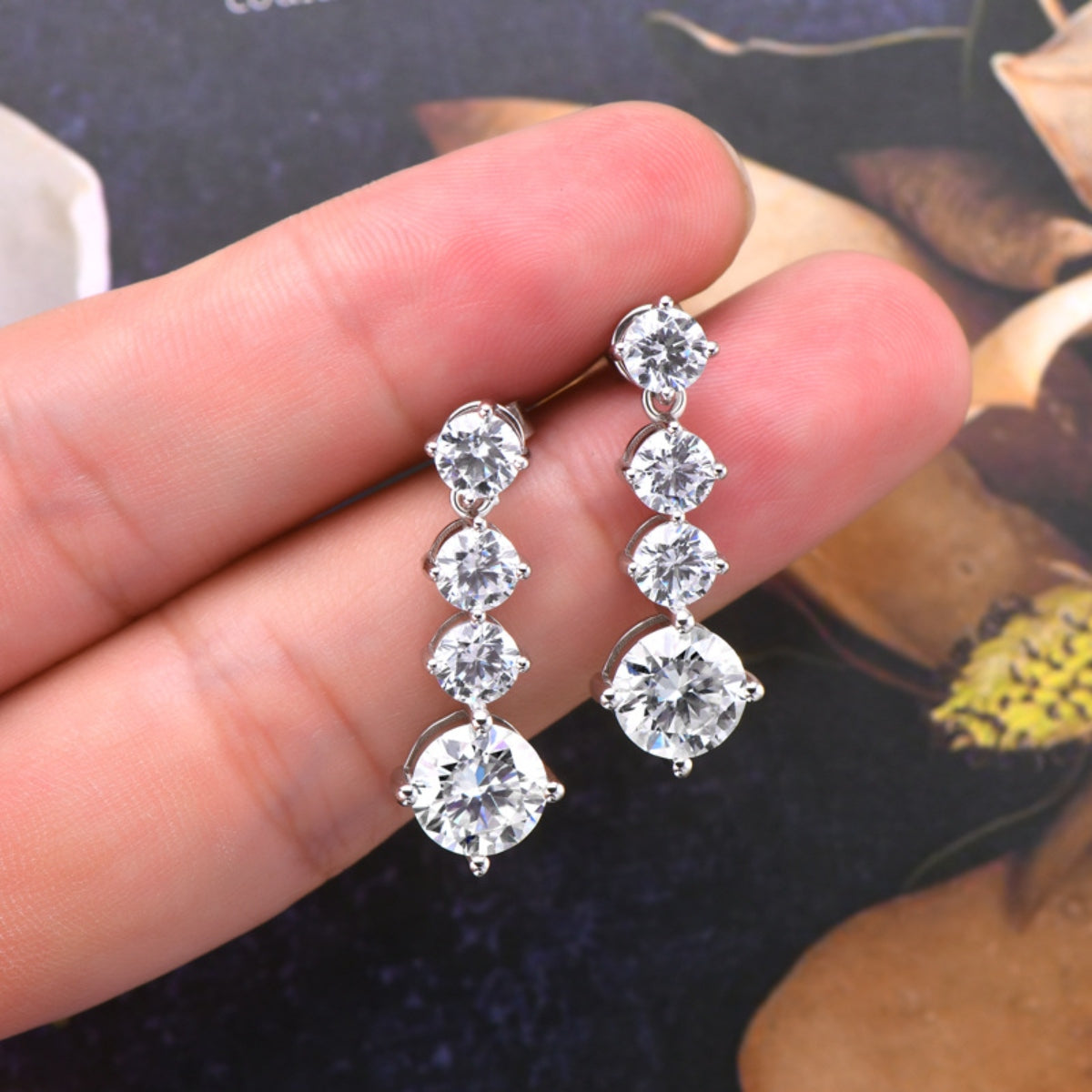 4 Carat Moissanite 925 Sterling Silver Earrings - Luxe4Everyday Earrings