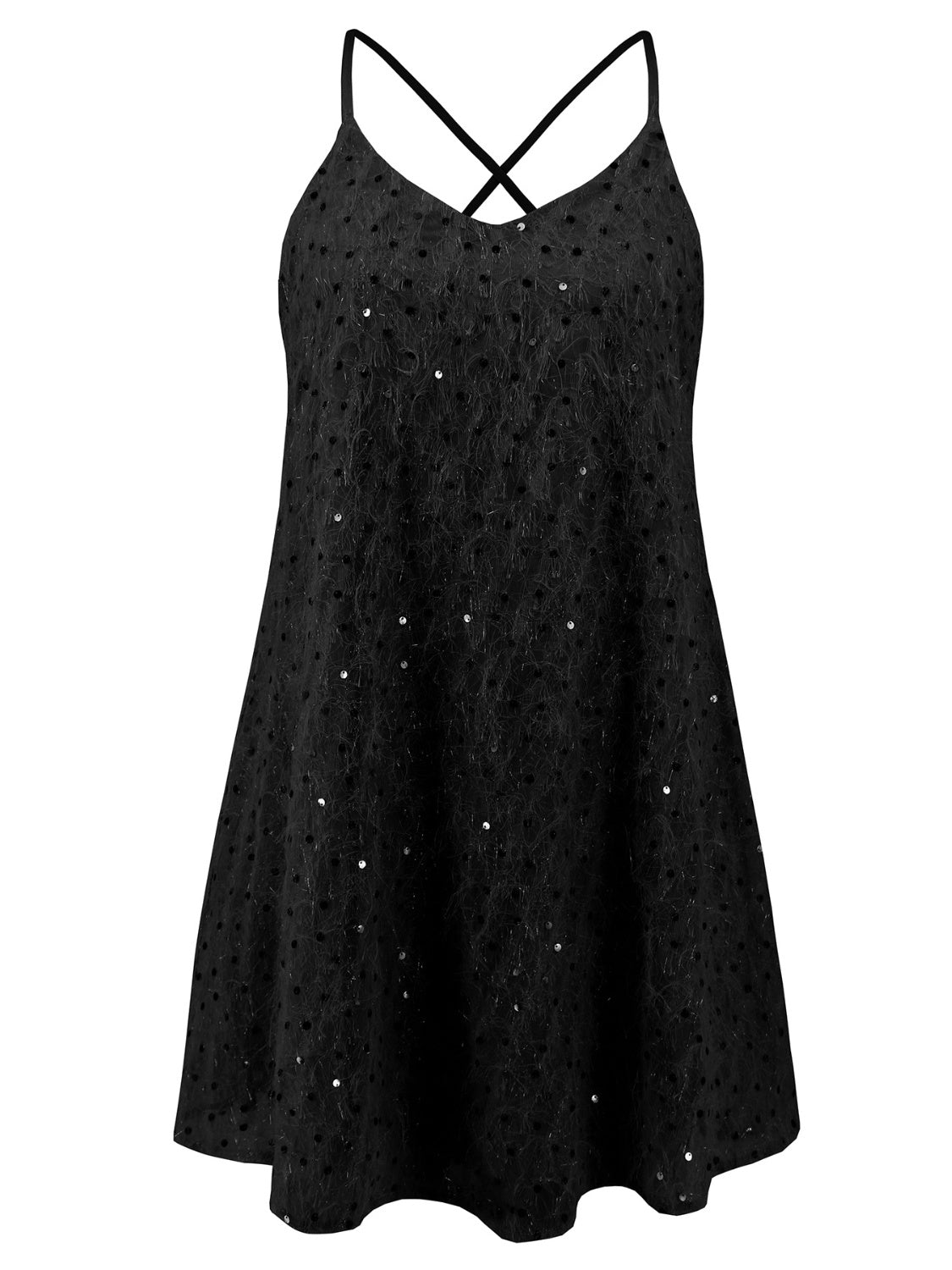 Sequin V-Neck Mini Cami Dress - Luxe4Everyday Dress