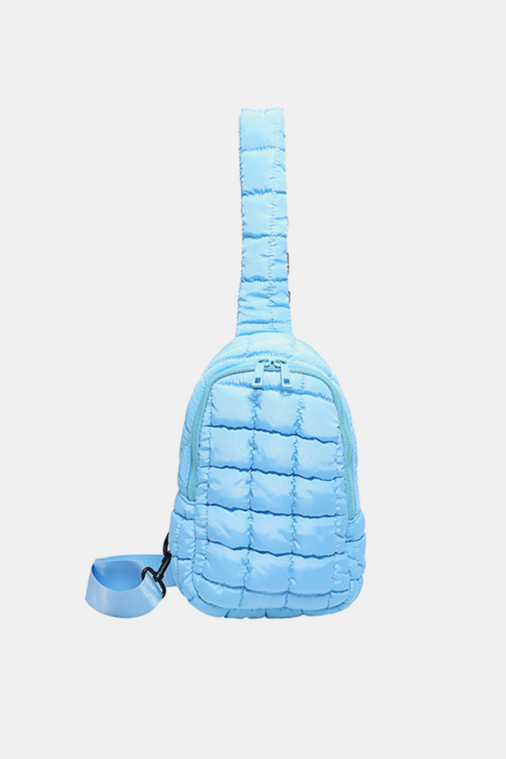 Quilted Nylon Crossbody Bag - Luxe4Everyday Pastel Blue / One Size Bags