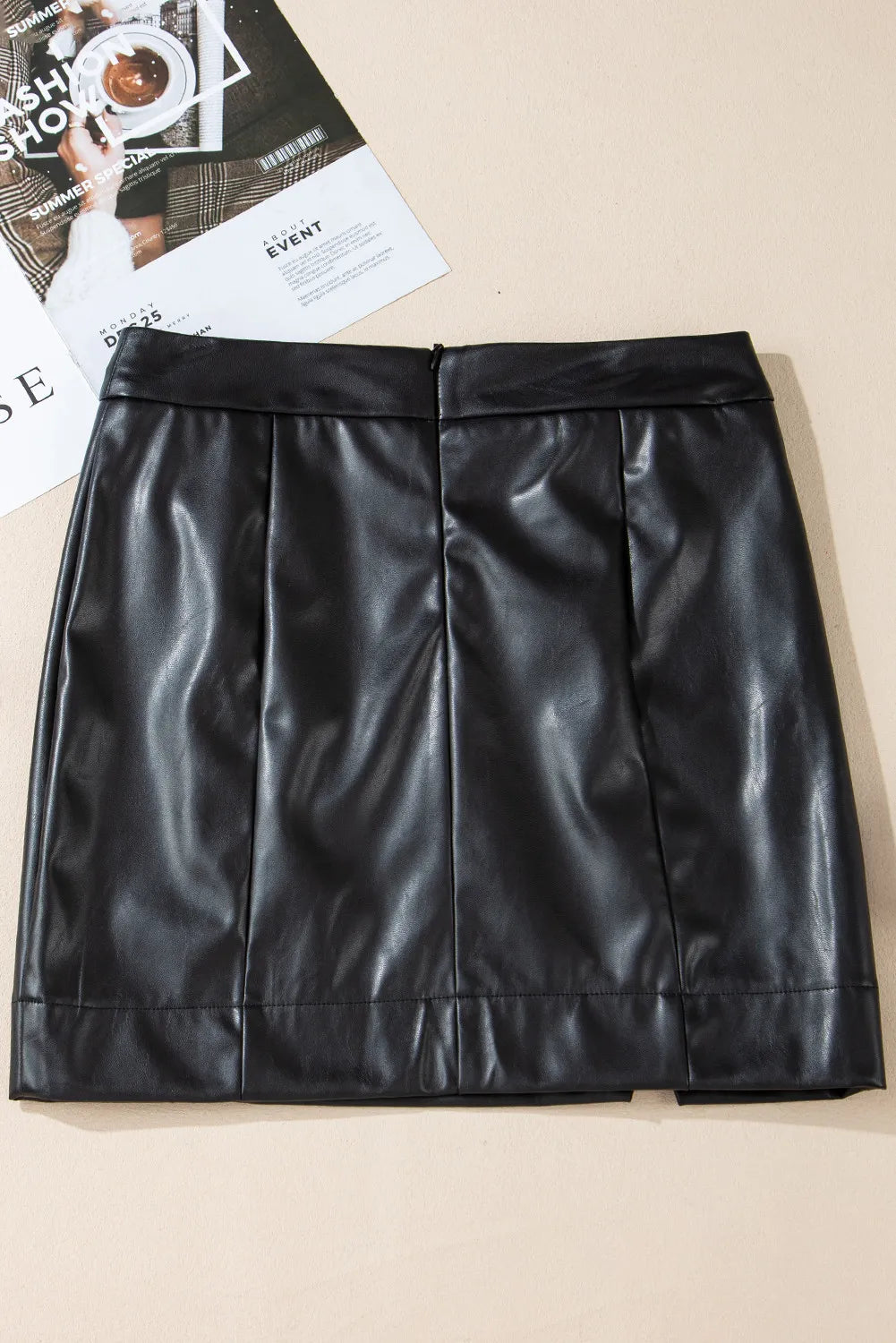 PU Leather Mini Skirt - Luxe4Everyday Skirts