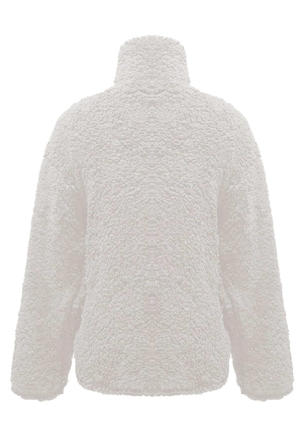 Fuzzy Turtleneck Long Sleeve Sweatshirt - Luxe4Everyday Sweater