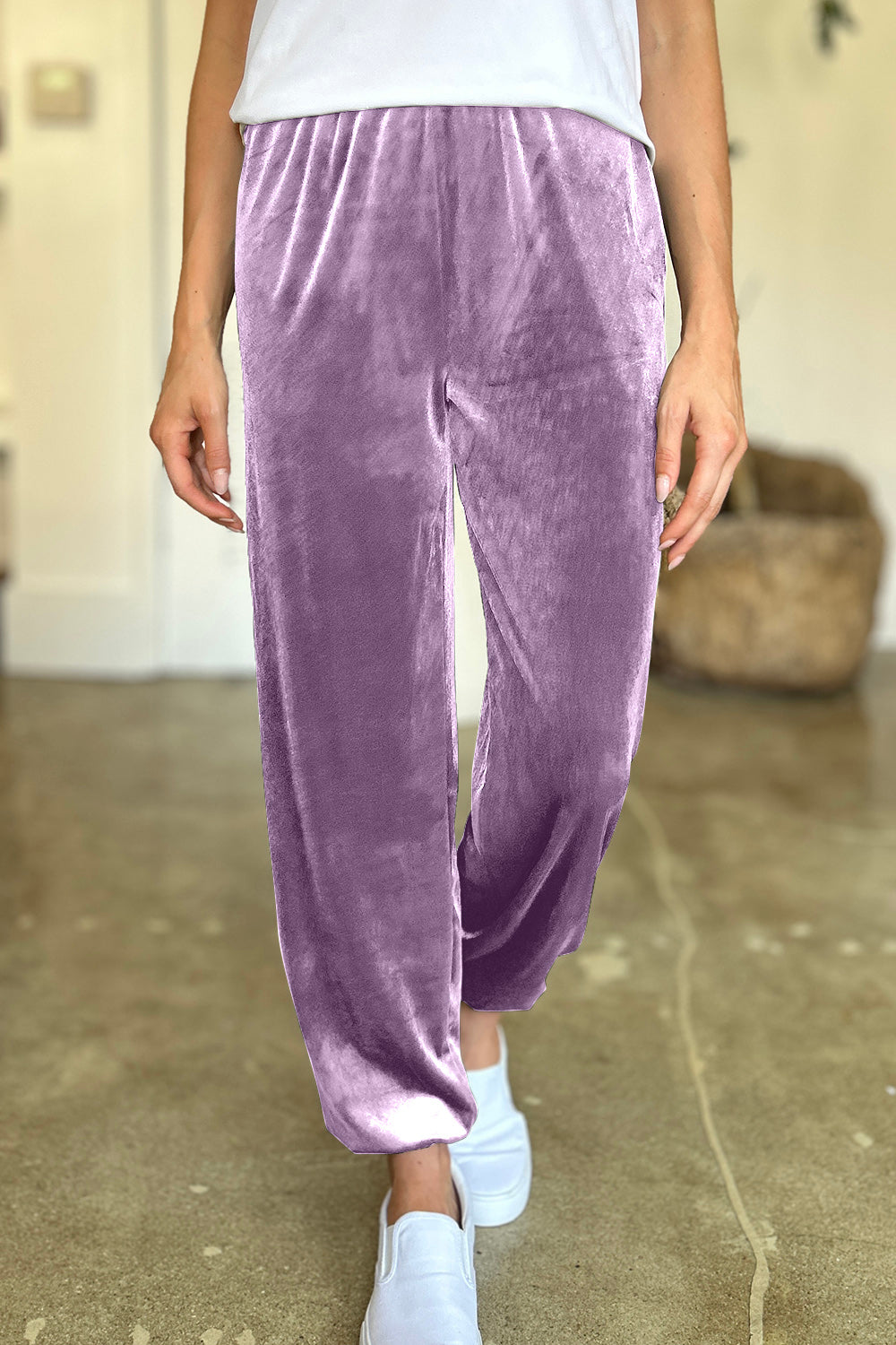 FAM-FAM Pocketed Elastic Waist Joggers - Luxe4Everyday Pants