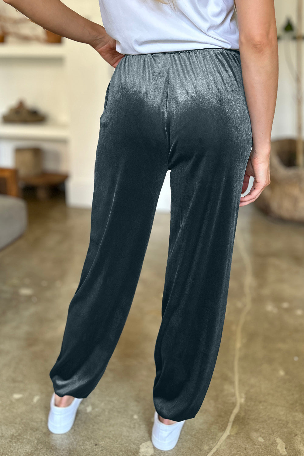 FAM-FAM Pocketed Elastic Waist Joggers - Luxe4Everyday Pants