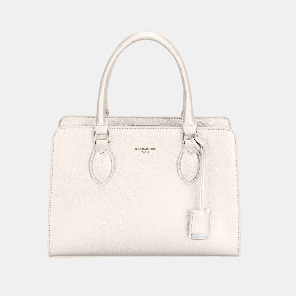 David Jones PU Leather Handbag - Luxe4Everyday Creamy White / One Size Bags